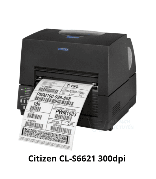 Máy in mã vạch Citizen CL-S6621 300dpi