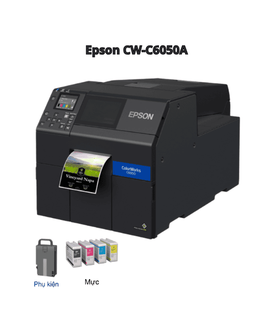 Máy in tem màu Epson CW C6050A